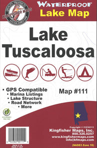 Buy map Lake Tuscaloosa, AL Fishing Map