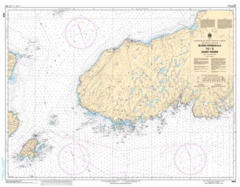 Buy map Burin Peninsula to/a Saint-Pierre by Canadian Hydrographic Service