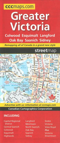 Buy map Greater Victoria, British Columbia by Canadian Cartographics Corporation