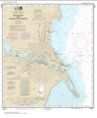 Buy map Menominee and Marinette Harbors (14917-25) by NOAA