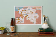 Buy map Scratch-Off Belgian Beers