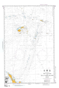 Buy map New Zealand To Fiji And Samoa Islands (NGA-605-4) by National Geospatial-Intelligence Agency