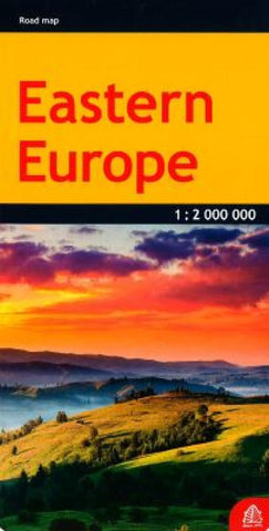 Buy map Europe, Eastern, road map by Jana Seta