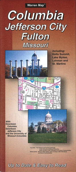 Buy map Columbia, Jefferson City and Fulton, Missouri by The Seeger Map Company Inc.