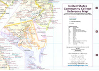 Buy map United States community college reference map