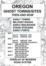 Buy map Oregon : ghost towns/sites : then and now