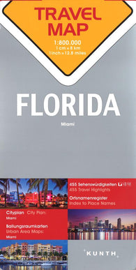 Buy map Florida, Miami : travel map