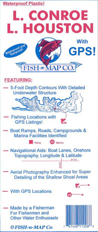 Buy map Lake Conroe & Lake Houston