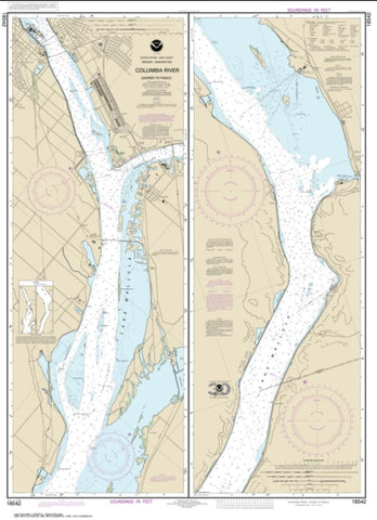 Buy map Columbia River Juniper to Pasco (18542-10) by NOAA