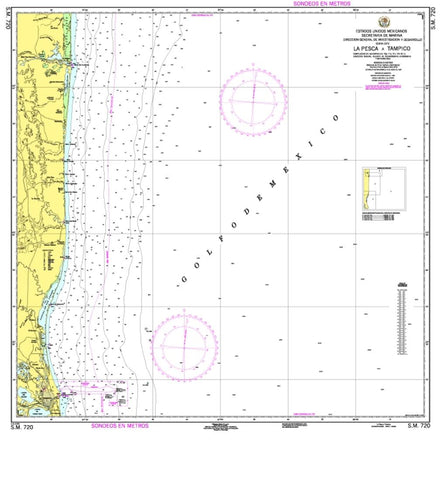 Buy map La Pesca a Tampico by Secretaria de Marina