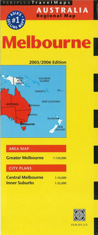 Buy map Melbourne, Australia by Periplus Editions
