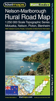 Buy map Nelson, Marlborough, New Zealand, Rural Roads Topographic Map by Kiwi Maps
