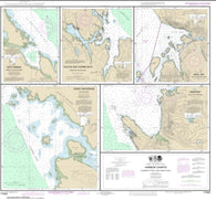 Buy map Harbor Charts-Clarence Strait and Behm Canal Dewey Anchorage, Etolin Island;Ratz Harbor, Prince of Wales Island;Naha Bay, Revillagigedo Island;Tolstoi and Thorne Bays, Prince of Wales ls.;Union Bay, Cleveland Peninsula (17423-15) by NOAA