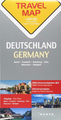 Buy map Deutschland : Germany : travel map, 1:800,000 : Berlin, Frankfurt, Hamburg, Köln, München, Stuttgart
