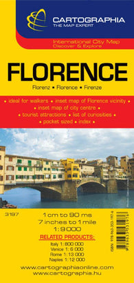 Buy map Florence, Italy by Cartographia