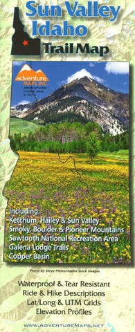 Buy map Sun Valley, Idaho, Trail Map by Adventure Maps