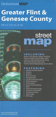 Buy map Flint and Genesee County, Michigan by Kappa Map Group