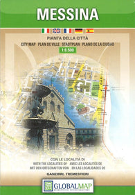 Buy map Messina, Italy by Litografia Artistica Cartografica