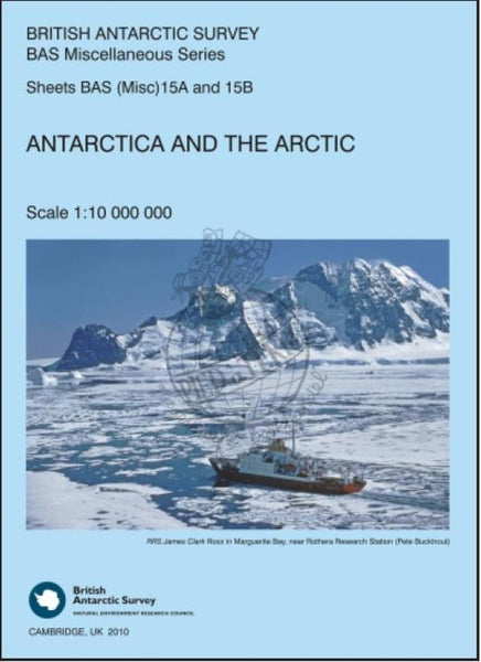 Buy map Antarctica and the Arctic by British Antarctic Survey
