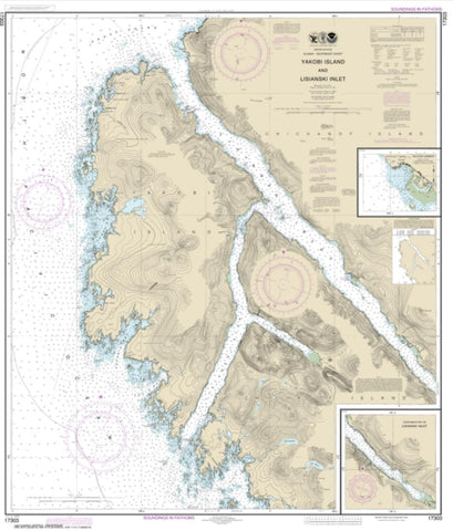 Buy map Yakobi Island and Lisianski Inlet; Pelican Harbor (17303-11) by NOAA