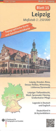 Buy map Leipzig 1:250 000, blatt 15