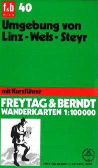 Buy map Linz and Wels Region around Steyr, WK 40 by Freytag-Berndt und Artaria