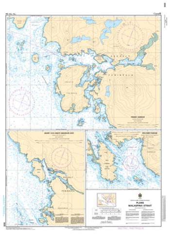 Buy map Plans - Malaspina Strait by Canadian Hydrographic Service
