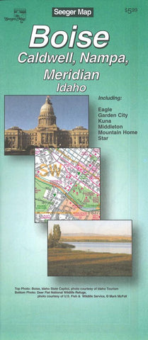 Buy map Boise, Idaho Street Map by Seeger Map Company