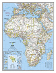 Buy map Africa Classic Enlarged Wall Map [Laminated]