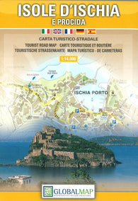 Buy map Ischia and Procida Islands, Italy by Litografia Artistica Cartografica