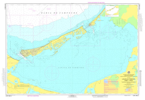 Buy map Laguna de Terminos y Proximidades by Secretaria de Marina