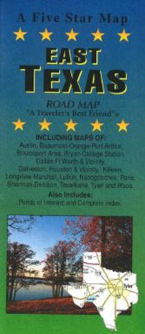 Buy map Texas, Eastern by Five Star Maps, Inc.
