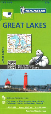 Buy map Great Lakes (173) by Michelin Maps and Guides