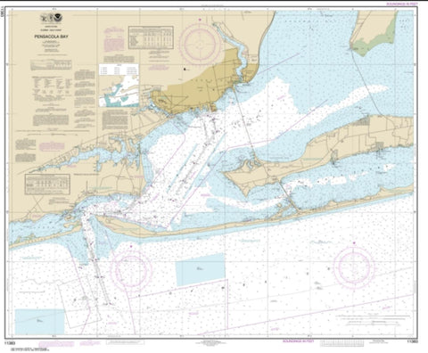 Buy map Pensacola Bay (11383-54) by NOAA
