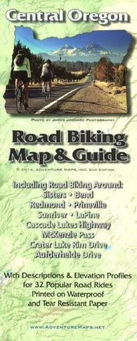 Buy map Central Oregon, Road Biking Map and Guide by Adventure Maps