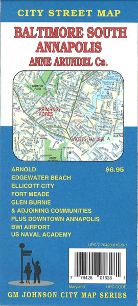 Buy map Baltimore South, Annapolis, and Anne Arundel County, Maryland by GM Johnson