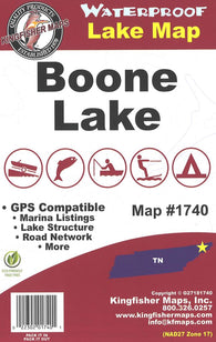 Buy map Boone Lake, TN Fishing Map