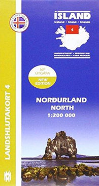 Buy map Northern Iceland, Regional Map 4 - 1:200,000