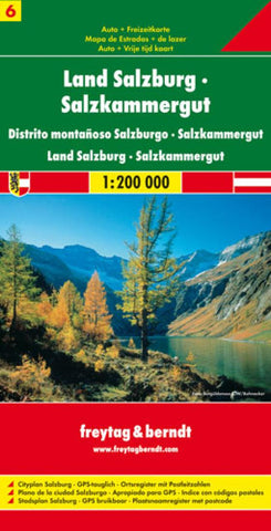 Buy map Austria, Federal State Salzburg and Salzkammergut by Freytag-Berndt und Artaria
