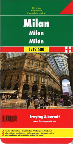 Buy map Milan, Italy by Freytag-Berndt und Artaria