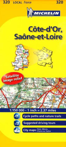 Buy map Cote D Or, Seine Et Loire (320) by Michelin Maps and Guides