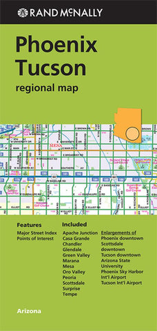 Buy map Phoenix and Tuscon, Arizona Regional by Rand McNally