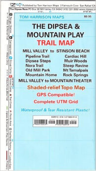 Buy map Dipsea and Mountain Play, California by Tom Harrison Maps