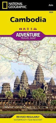 Buy map Cambodia, Adventure Map 3024