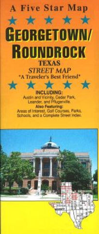 Buy map Georgetown and Round Rock, Texas by Five Star Maps, Inc.
