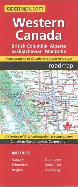 Buy map Western Canada Map by Canadian Cartographics Corporation