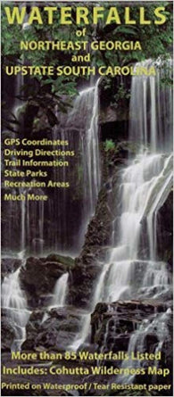 Buy map Waterfalls of Northeast Georgia and Upstate South Carolina