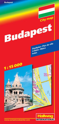 Buy map Budapest, Hungary by Hallwag