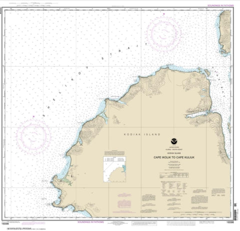 Buy map Cape Ikolik to Cape Kuliuk (16598-10) by NOAA
