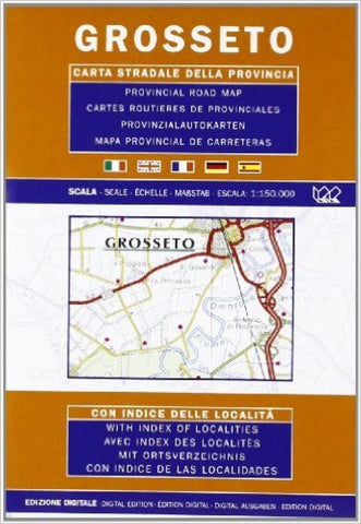 Buy map Grosseto Province, Italy by Litografia Artistica Cartografica